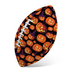 Halloween Pumpkin Witch Pattern Print Rugby Ball