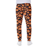 Halloween Pumpkin Witch Pattern Print Scuba Joggers