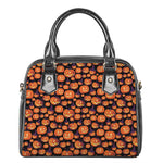 Halloween Pumpkin Witch Pattern Print Shoulder Handbag