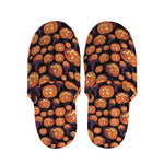 Halloween Pumpkin Witch Pattern Print Slippers