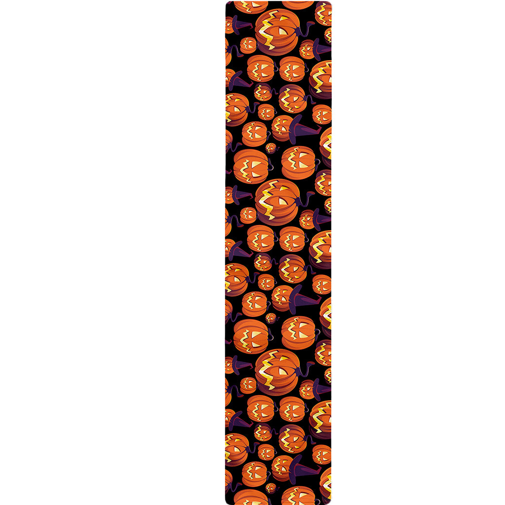 Halloween Pumpkin Witch Pattern Print Table Runner