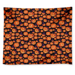 Halloween Pumpkin Witch Pattern Print Tapestry