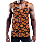 Halloween Pumpkin Witch Pattern Print Training Tank Top
