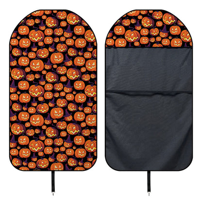 Halloween Pumpkin Witch Pattern Print Waterproof Car Seat Cover