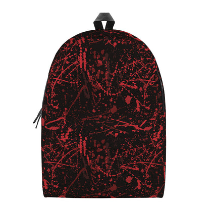 Halloween Red Blood Print Backpack