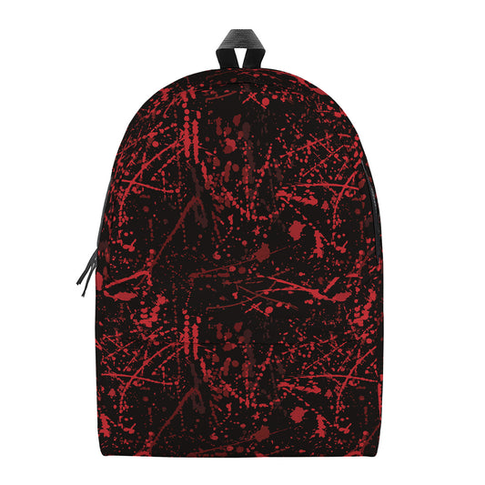 Halloween Red Blood Print Backpack