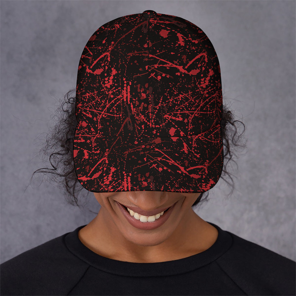 Halloween Red Blood Print Baseball Cap