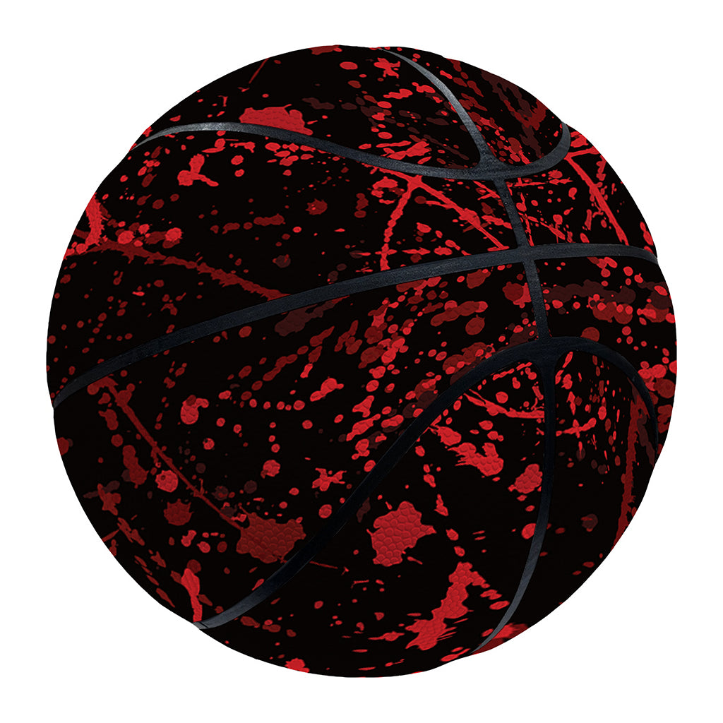 Halloween Red Blood Print Basketball