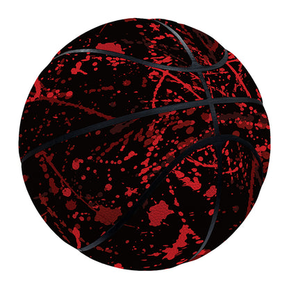 Halloween Red Blood Print Basketball