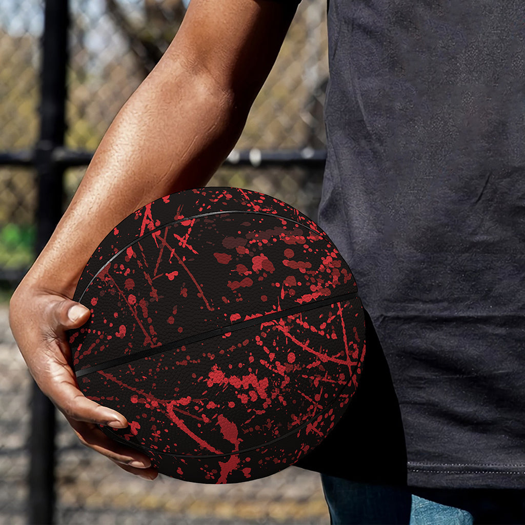 Halloween Red Blood Print Basketball