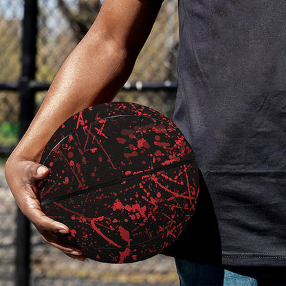 Halloween Red Blood Print Basketball