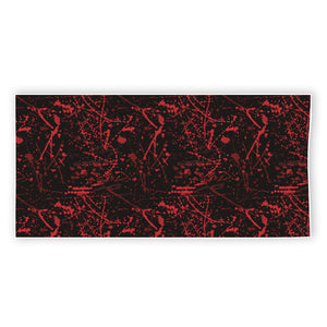 Halloween Red Blood Print Beach Towel