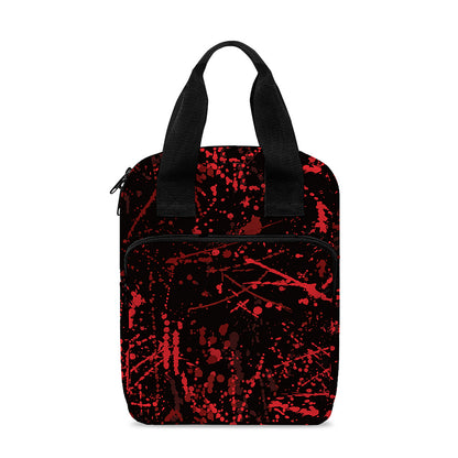 Halloween Red Blood Print Bible Tote Bag