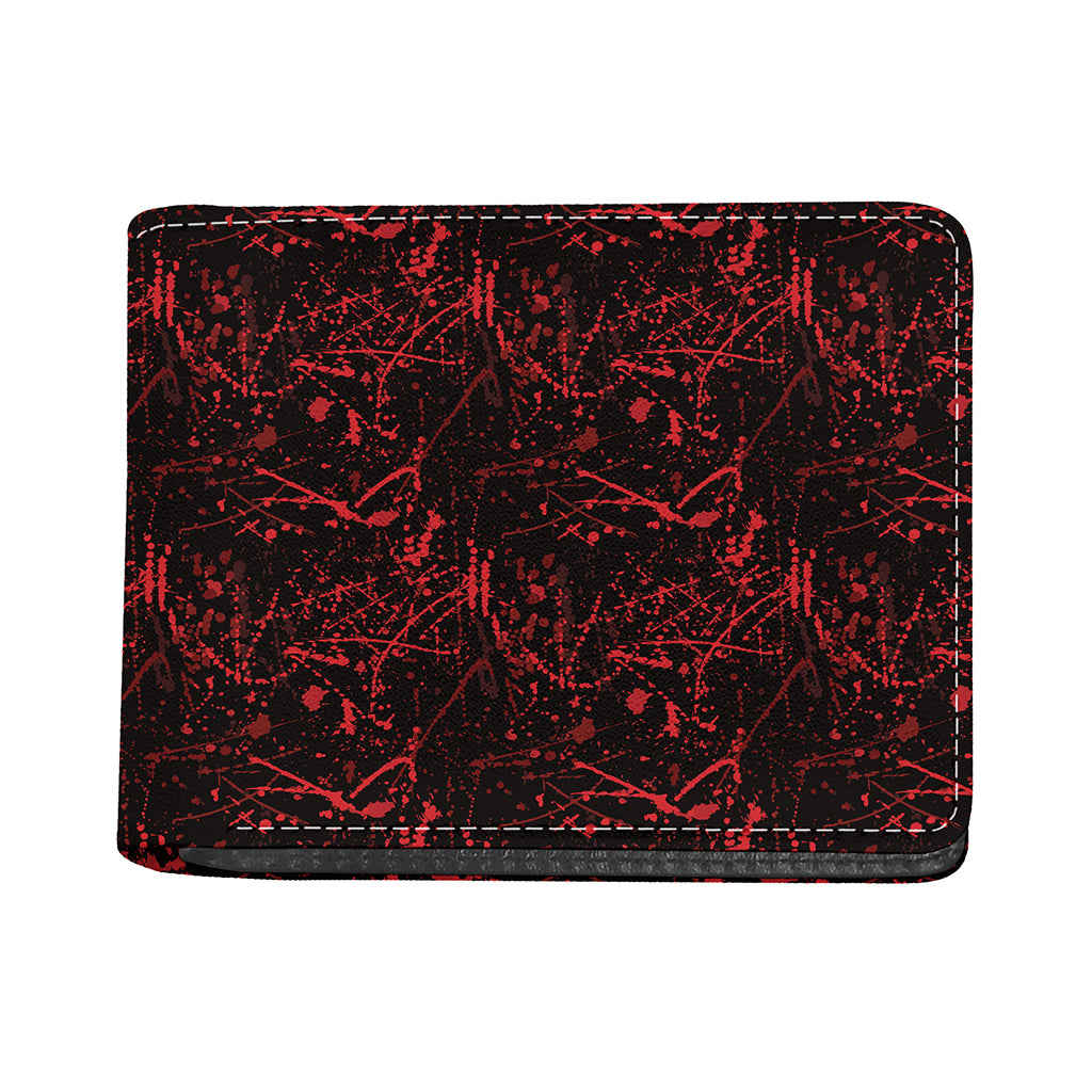 Halloween Red Blood Print Bifold Wallet