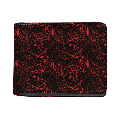 Halloween Red Blood Print Bifold Wallet