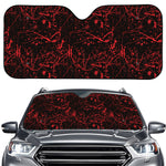 Halloween Red Blood Print Car Windshield Sun Shade