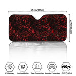 Halloween Red Blood Print Car Windshield Sun Shade