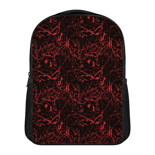Halloween Red Blood Print Casual Backpack