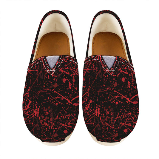 Halloween Red Blood Print Casual Shoes
