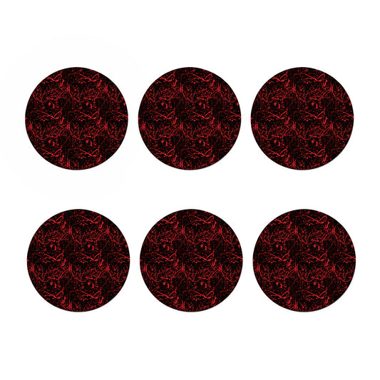 Halloween Red Blood Print Coaster Set