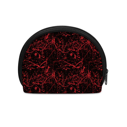 Halloween Red Blood Print Coin Purse