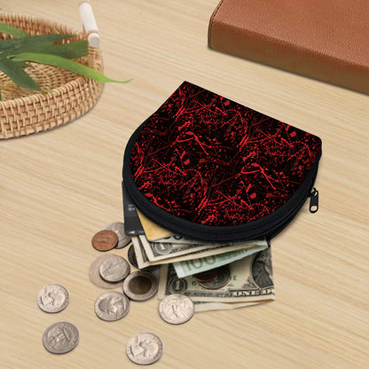 Halloween Red Blood Print Coin Purse