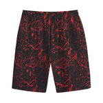 Halloween Red Blood Print Cotton Shorts