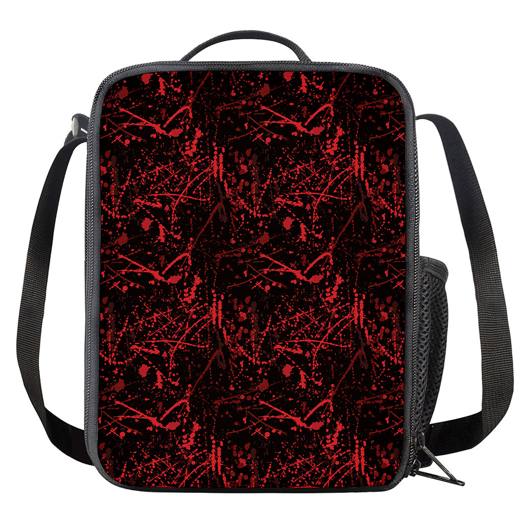 Halloween Red Blood Print Crossbody Lunch Bag