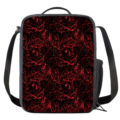 Halloween Red Blood Print Crossbody Lunch Bag