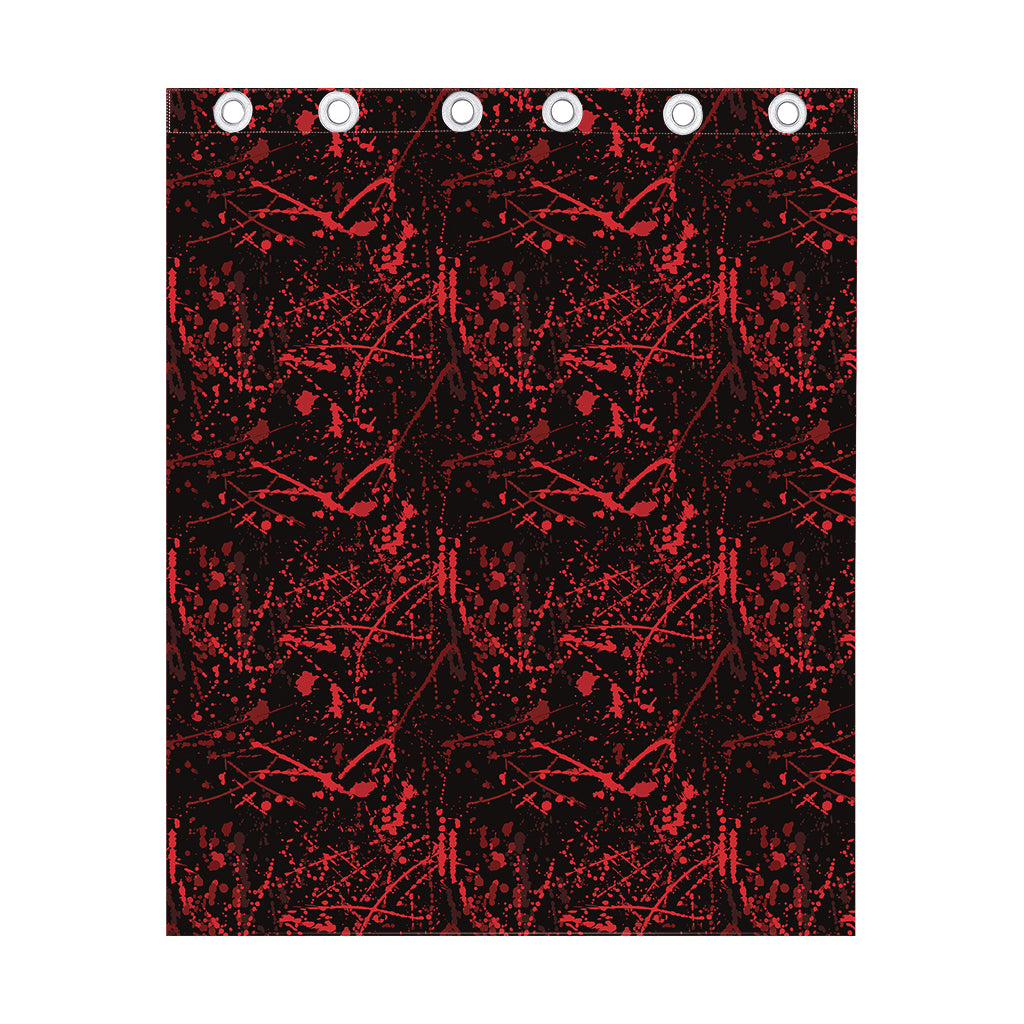 Halloween Red Blood Print Curtain