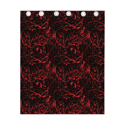 Halloween Red Blood Print Curtain