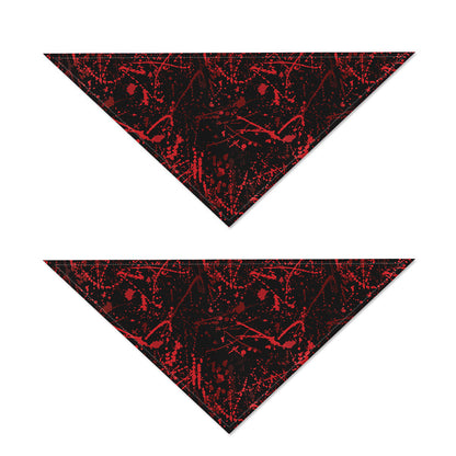 Halloween Red Blood Print Dog Bandana