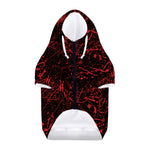 Halloween Red Blood Print Dog Zip Up Hoodie