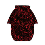 Halloween Red Blood Print Dog Zip Up Hoodie