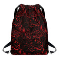 Halloween Red Blood Print Drawstring Backpack