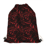 Halloween Red Blood Print Drawstring Bag
