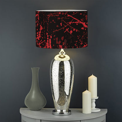 Halloween Red Blood Print Drum Lamp Shade