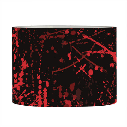 Halloween Red Blood Print Drum Lamp Shade