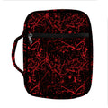 Halloween Red Blood Print Front Pocket Bible Bag