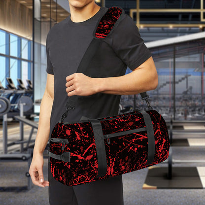 Halloween Red Blood Print Gym Bag