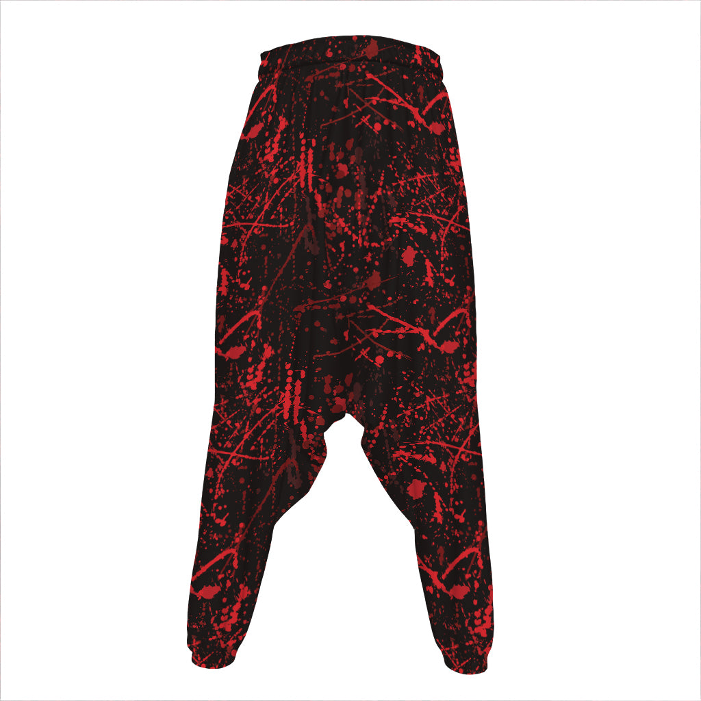 Halloween Red Blood Print Hammer Pants
