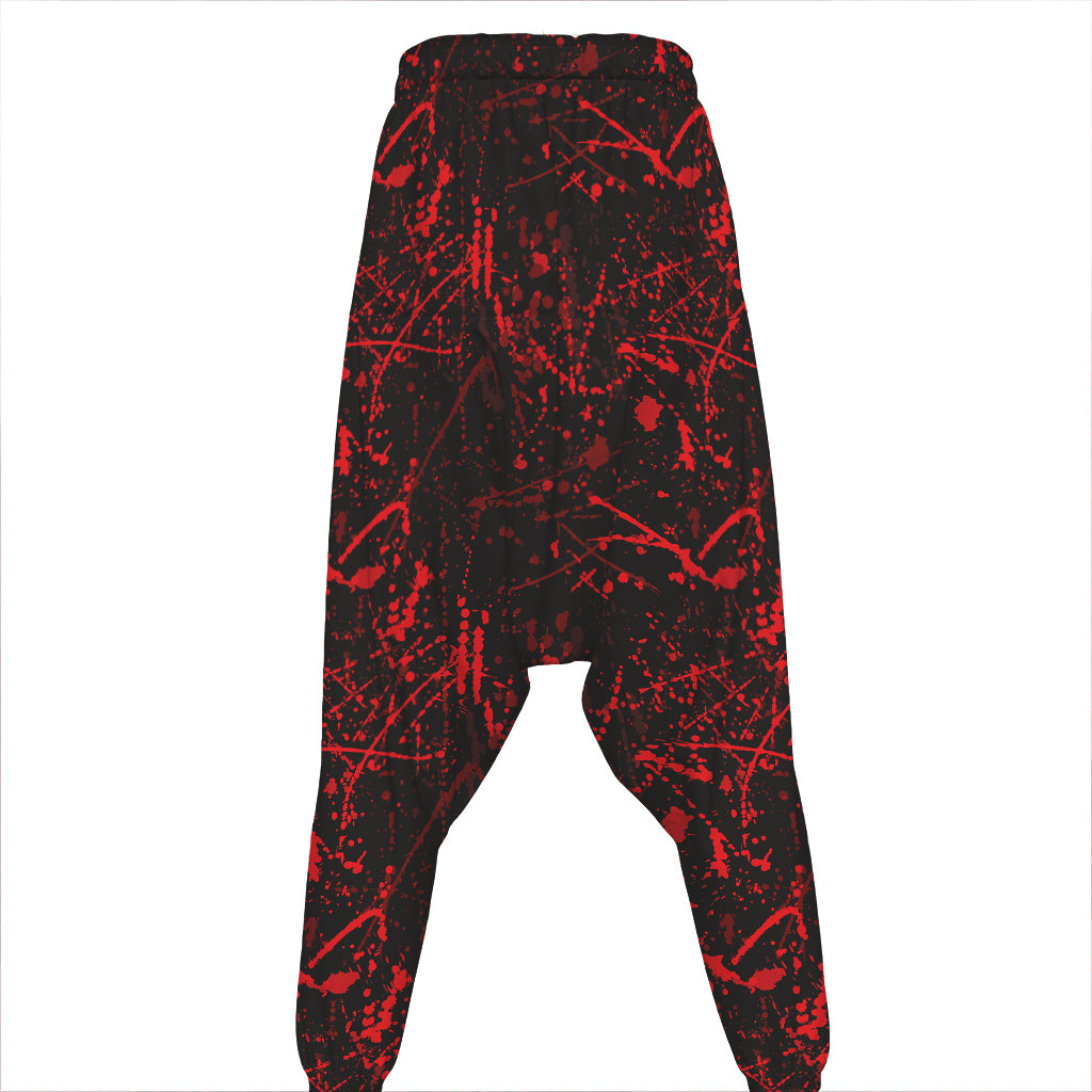 Halloween Red Blood Print Hammer Pants