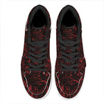 Halloween Red Blood Print High Top Leather Sneakers