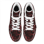 Halloween Red Blood Print High Top Leather Sneakers