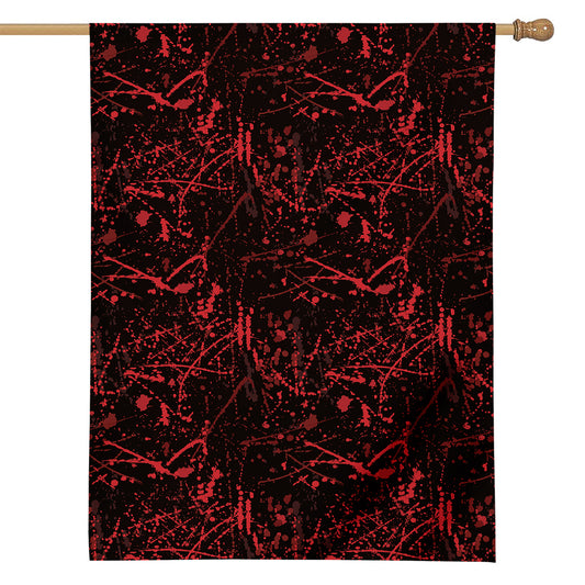 Halloween Red Blood Print House Flag
