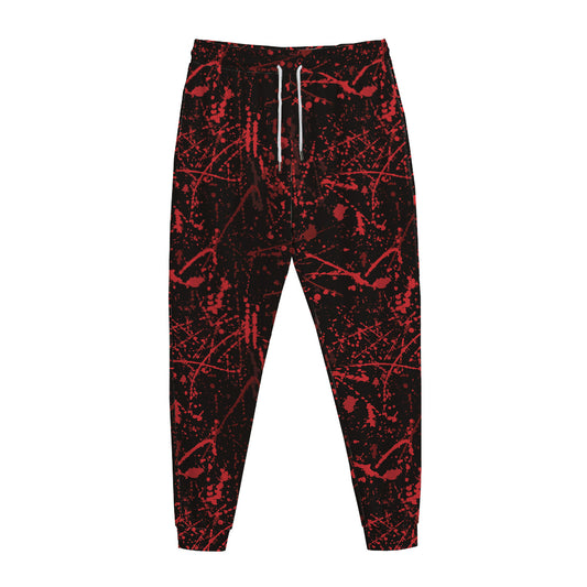 Halloween Red Blood Print Jogger Pants