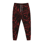 Halloween Red Blood Print Jogger Pants