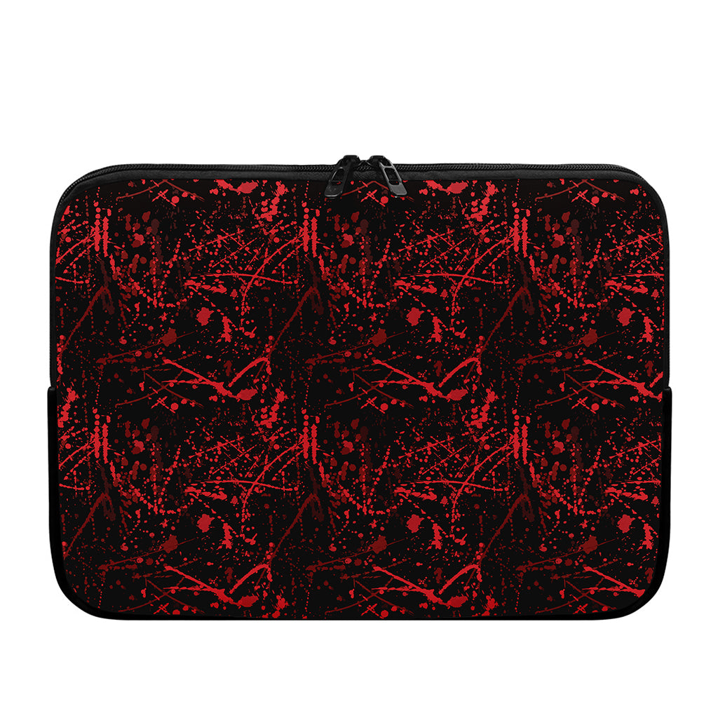 Halloween Red Blood Print Laptop Sleeve