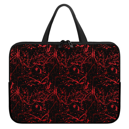 Halloween Red Blood Print Laptop Sleeve With Handle