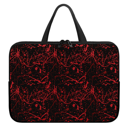 Halloween Red Blood Print Laptop Sleeve With Handle